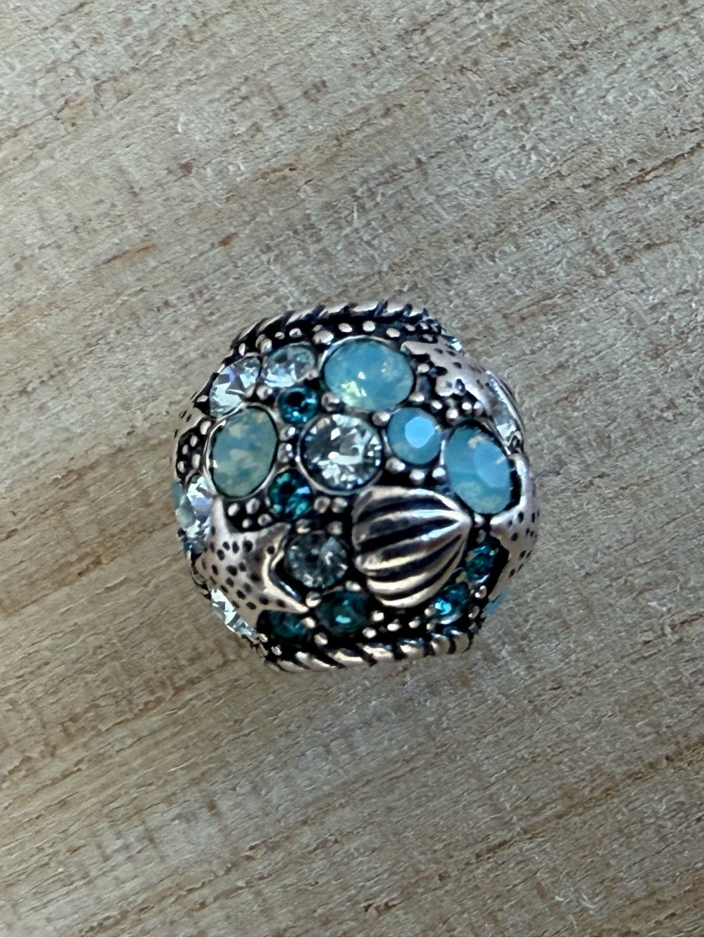 Chamilia Buried Treasure Sterling Silver Swarovski Crystal Bead Charm